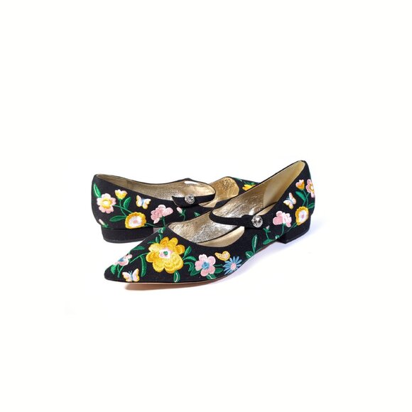 Kate Spade Shoes Size 10 Floral Maya Flats - Picture 1 of 10